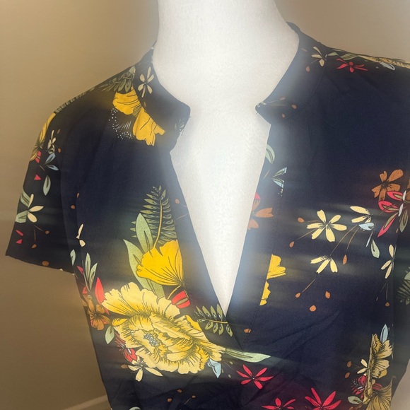 NWT Emery Rose Multi Color Floral Print Dress Size 2 XL - Picture 3 of 8